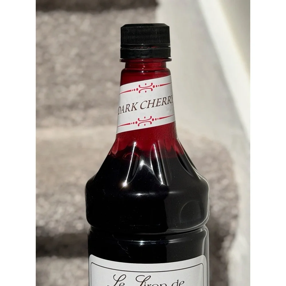 NEW Monin Dark‎ Cherry Syrup 1L Coffee Bar Cocktail Mixer Drink Flavoring EXP 27
